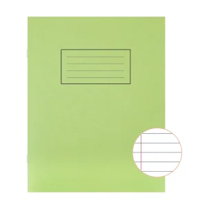 Silvine Green 229x178mm Ruled Exercise Book (Pack of 10)