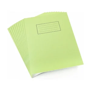 Silvine Green 229x178mm Ruled Exercise Book (Pack of 10)