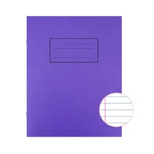 Silvine Purple 229x178mm Ruled Exercise Books (Pack of 10)