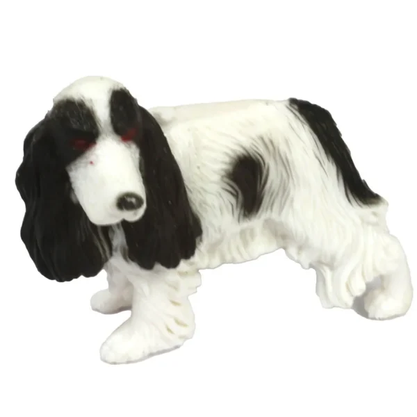 Small World Domestic Pet Dog Cat & Rabbit Figures - 16pc for Pretend Play