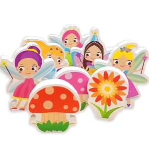 Small World Fairy Wooden Figures. 8PCS