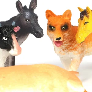 Small World Farm Animal Toys - 6 Piece Set with Realistic Detail