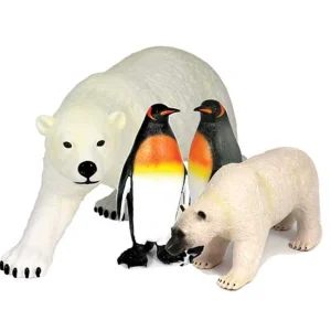 Small World Jumbo Arctic Animals 4pc Set for Realistic & Engaging Learning