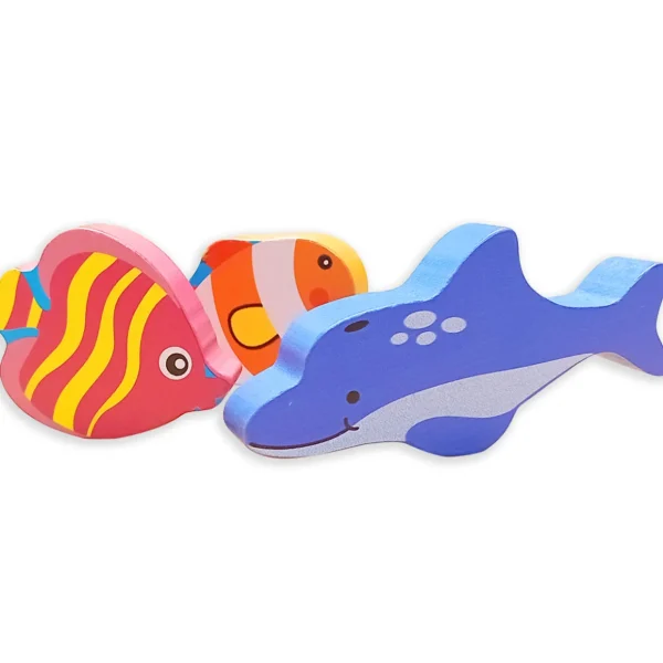 Small World Mermaid Wooden Figures. 8PCS