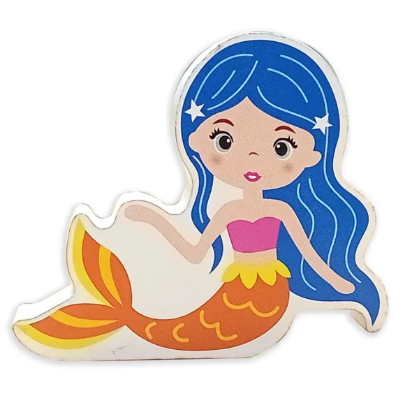 Small World Mermaid Wooden Figures. 8PCS