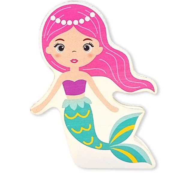 Small World Mermaid Wooden Figures. 8PCS