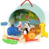 Small World Portable Wooden Zoo Playset