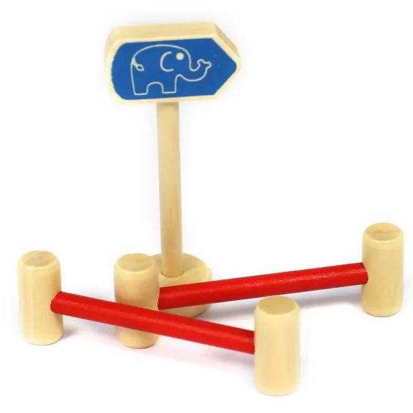 Small World Portable Wooden Zoo Playset