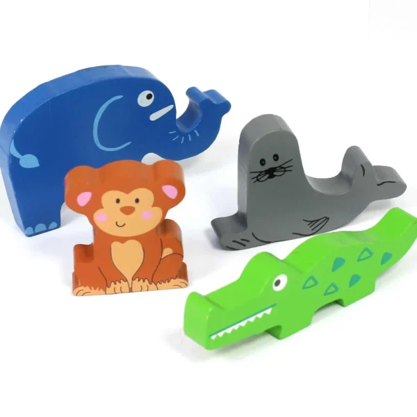 Small World Portable Wooden Zoo Playset