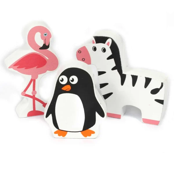 Small World Portable Wooden Zoo Playset