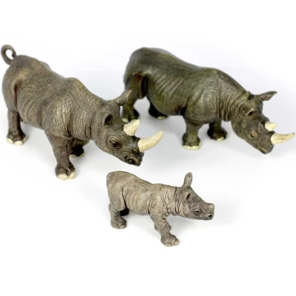 Small World Rhino Family 3pc