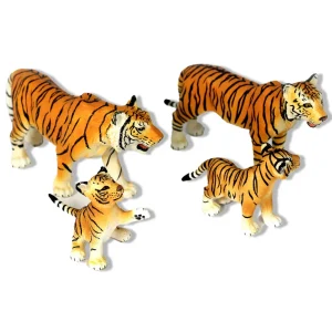 4 Small World Tiger Toy Figures
