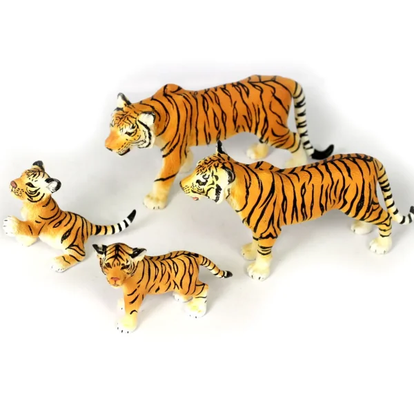 4 Small World Tiger Toy Figures