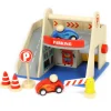 Small World Wooden Garage Playset - Eco-Friendly Toy for Endless Imaginative Play