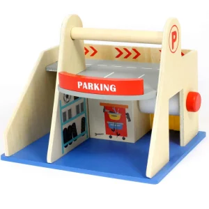 Small World Wooden Garage Playset - Eco-Friendly Toy for Endless Imaginative Play