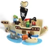 Small World Wooden Pirate Ship Playset with Figures & Accessories