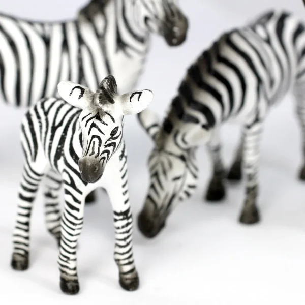 Small World Zebra Family 4pc