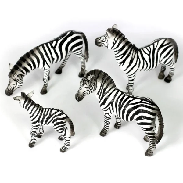 Small World Zebra Family 4pc