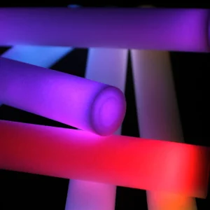 6 Soft Foam Light Up Batons for Sensory Play and Visual Tracking