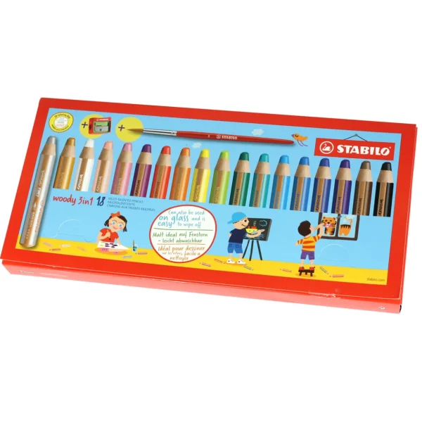 Stabilo woody 18 pack