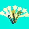 STAR SHAPED WOODEN CRAFT STICKS -10PK