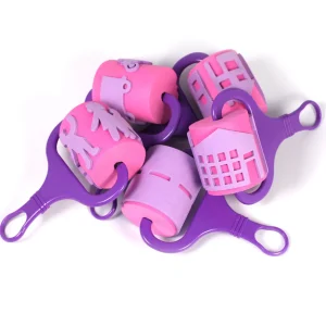 5 Town Theme Foam Paint Rollers
