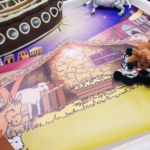 Tuff Tray Mat - Christmas Nativity