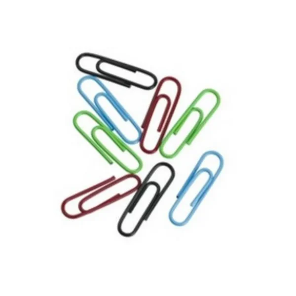 ValueX Paperclip Large Plain 33mm Assorted Colours (Pack 100)