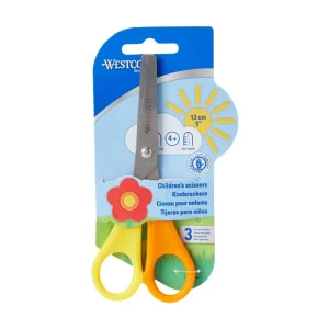 Westcott Yellow and Orange Left-handed Scissors (Pack of 12)