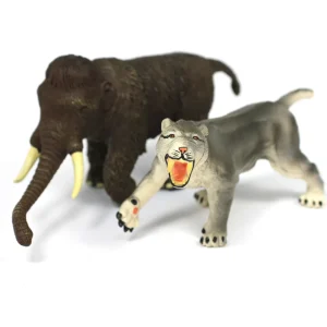Wild Sabre-Toothed Tiger & Woolly Mammoth Toys