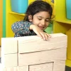 wood effect foam building blocks - 32pcs