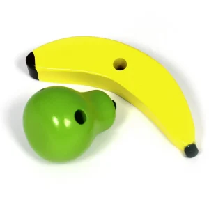 Wooden Fruit & Veg Threading & Lacing Set - 24PCS
