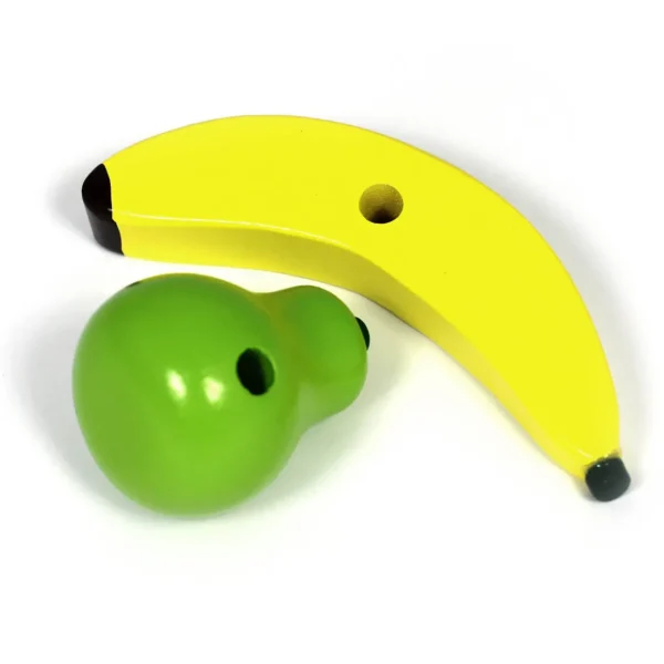 Wooden Fruit & Veg Threading & Lacing Set - 24PCS