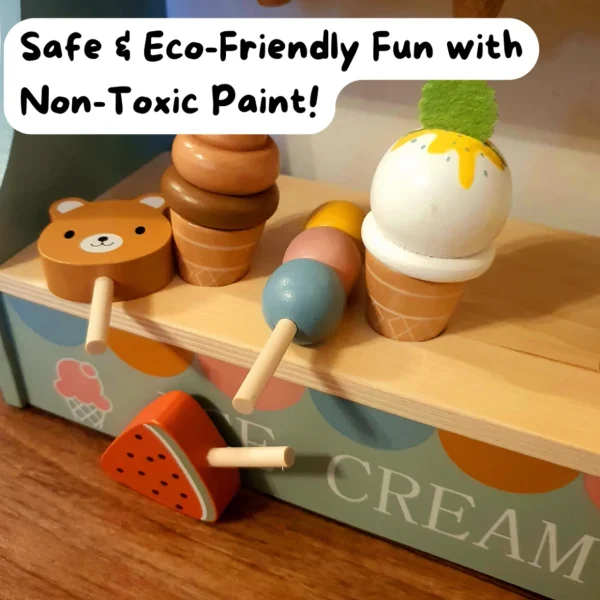 Wooden Ice Cream Stand