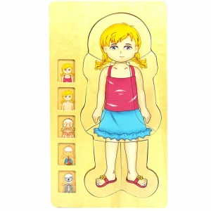 Wooden Jigsaw Puzzle Bundle - Human Body Boy & Girl