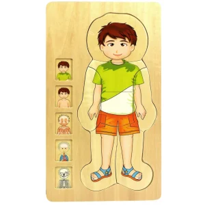 Wooden Jigsaw Puzzle Bundle - Human Body Boy & Girl