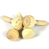 Wooden Pattern Stampers Set Of 4