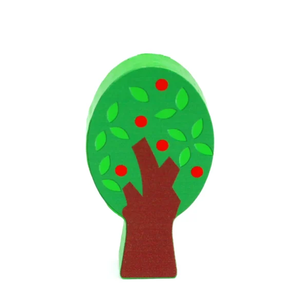Wooden Small World Tree Set. 4Pcs